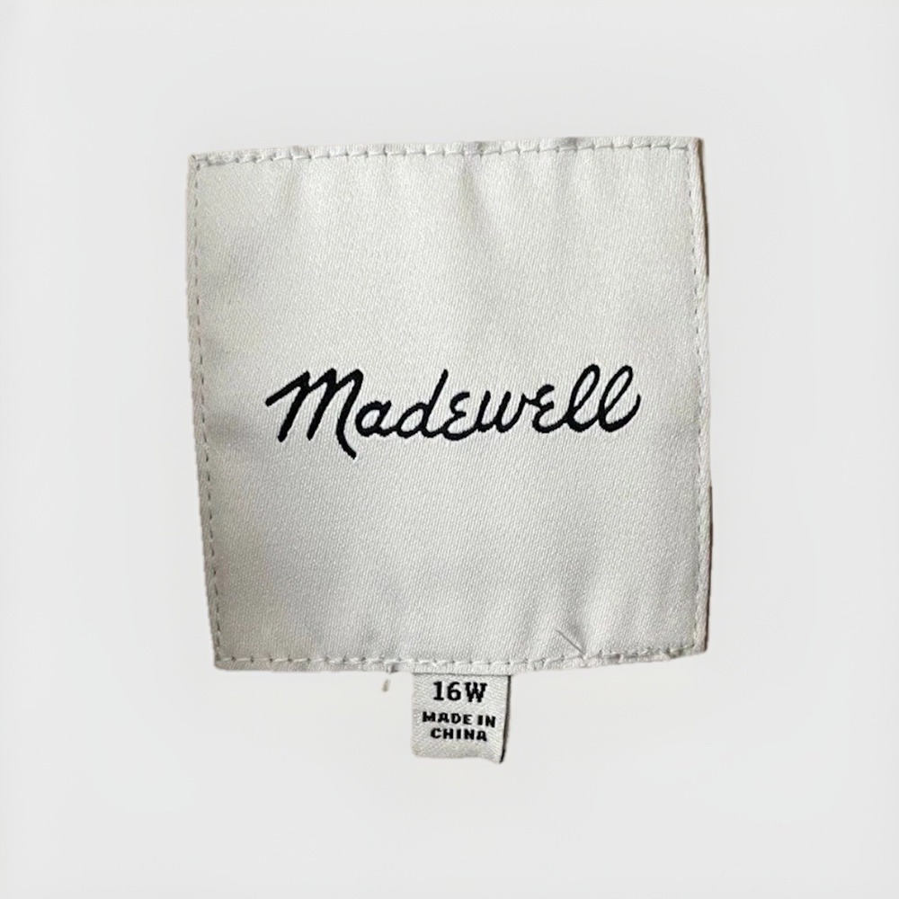 Madewell Women’s Blazer Satin Oversized  In‎ Matchstick Sz 16W NEW - Picture 6 of 16